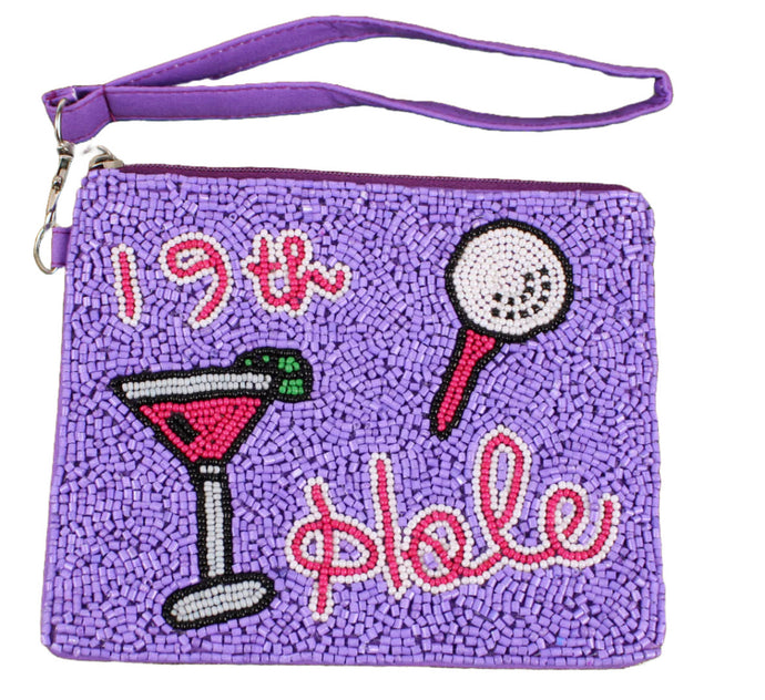 Beaded Golf Wristlet -19th Hole