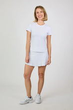 Sofibella SHORT SLEEVE - WHITE STRIPES 2538WSTWHT Color: White Size: Small