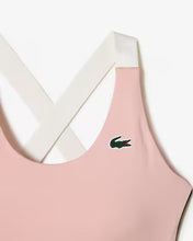 Lacoste Women’s SPORT Cross Strap Sports Bra IF4923 CW YIM Waterlily/Black Size: Small