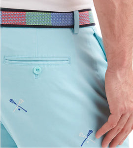 Vineyard Vines 7" Lacrosse Embroidered Breaker Shorts - Pool Side