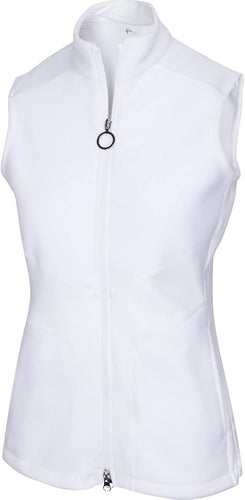 Greg Norman Women's Chevron Quilted Cire Vest G2S20J455 White Size: Medium