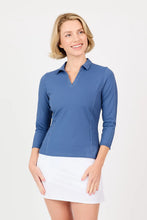 Sofibella 3/4 SLEEVE - QUIET FORCE 2508QUFTWL Color: Twilight Size: Small