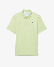 Lacoste Men's Regular Fit Printed Golf Polo Shirt Vert / Blanc DH4825 CW3IG -Medium