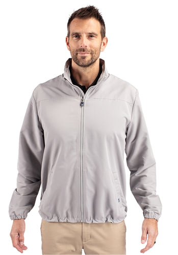 Cutter & Buck Charter Eco Recycled Mens Full-Zip Jacket MCO00073 Polished Size: Large