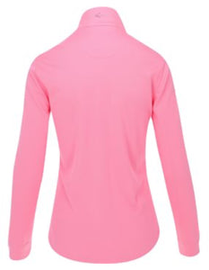 Greg Norman Fairway 1/2 Zip Mock Outerwear Pullover G2S23K077 Peony Size: Medium