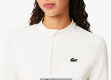 Lacoste Sport Ribbed Women's UV Protect Sweatshirt SF7518 70V White Size: Medium