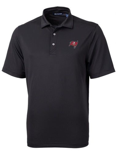 Tampa Bay Buccaneers Cutter & Buck Virtue Eco Pique Recycled Polo MCK01127 -Black
