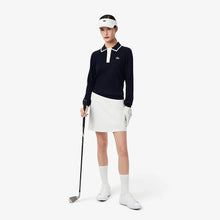 LACOSTE Polo Collar Stretch Golf SweaterAF8544-SS25 HHW NAVY/WHITE -SMALL