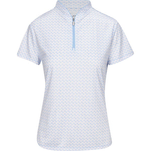 Greg Norman ML75 Microlux Fan Shirt Polo Short Sleeve G2S24K411 Blue Haze Size: Medium