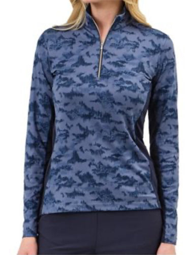 Dunning Tully Ventilated Performance Shirt Polo Long Sleeve Halo D2S24K424 Size: Medium