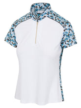 GREG NORMAN AVA SHORT SLEEVE LAGOON BLUE G2S25K701