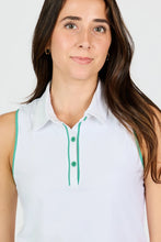 Sofibella SLEEVELESS POLO - ALPINE WHITES 2521ALWWHT Color: White Size: Small