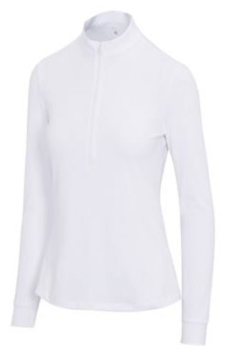 Greg Norman Stardust 1/2 Zip Outerwear Pullover G2F24K418 White Size: Medium