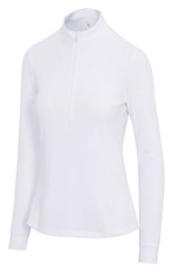 Greg Norman Stardust 1/2 Zip Outerwear Pullover G2F24K418 White Size: Medium