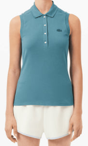 Lacoste Sleeveless Stretch Polo PF5445 IY4 Blue Size: Medium