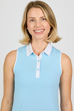 Sofibella SLEEVELESS POLO - FRESH AIR 2521FRECLD Color: Cloud Size: Small