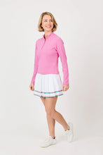 Sofibella FLEX RIB LONG SLEEVE - NANTUCKET 2514NAKPRE Color: Preppy Pink Size: Small