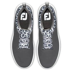 FootJoy Leisure Spikeless Golf Shoe 92929 Charcoal/Leopard