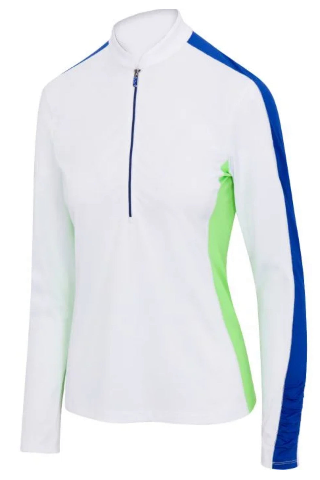 Greg Norman Womens Vespa 1/2 Zip Long Sleeve Golf Top G2F24K206 White Size: Medium