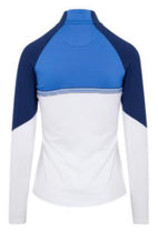 GREG NORMAN CONCORD L/S BA POLO 1/2 ZIP G2S25K805 AEGEAN BLUE