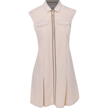 Greg Norman Ranger 1/2 Zip Sleeveless Dress Sand Dune Size: Medium
