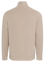 Greg Norman LINED QUARTER-ZIP WIND SWEATER G7S24S136 Oatmeal Heather Size: Large