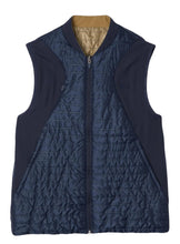 Lacoste Vesta Reversible Quilted Vest BH9266 CW BM3 Navy Blue/ Khaki Size: (50) Large