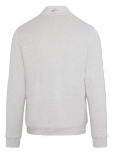 Greg Norman LINED QUARTER-ZIP WIND SWEATER G7S24S136 Shark Grey Heather Size: Large