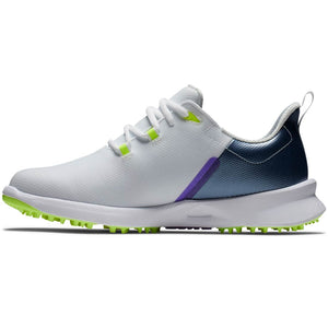 FootJoy Womens Fuel Sport Golf Shoes - White/Navy 90128