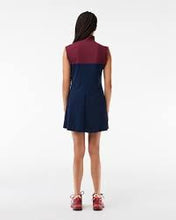 Lacoste EF1032-51 Women's Tennis Dress [Navy Blue/Bordeaux] w/ Shorts Size: 36 (Small)