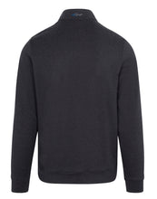 Greg Norman LINED QUARTER-ZIP WIND SWEATER G7S24S136 Black Heather Size: Large