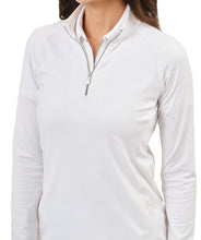 Dunning WOMEN'S PLAYER JERSEY PERFORMANCE QUARTER ZIP D2F23K420 White Size: Medium