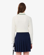 LACOSTE Women's Polo Collar Stretch Golf Sweater AF8544 CW XON -SMALL