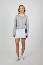 Sofibella LONG SLEEVE - WILD CORAL 2522WICWGR Color: Wild Side Jacquard Grey Size: Small