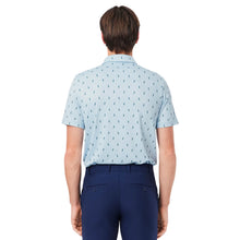 LACOSTE Regular Fit Printed Golf Polo DH5175 Light Blue/Blue EPI-MEDIUM