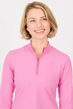 Sofibella FLEX RIB LONG SLEEVE - NANTUCKET 2514NAKPRE Color: Preppy Pink Size: Small