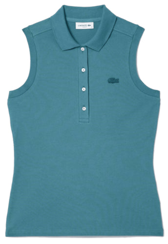 Lacoste Sleeveless Stretch Polo PF5445 IY4 Blue Size: Medium