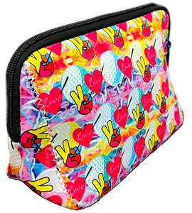 Neoprene Cosmetic Pouch - Peace Love Golf