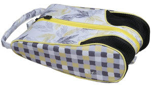 GloveIt Shoe Bag SB293 Citrus and Slate