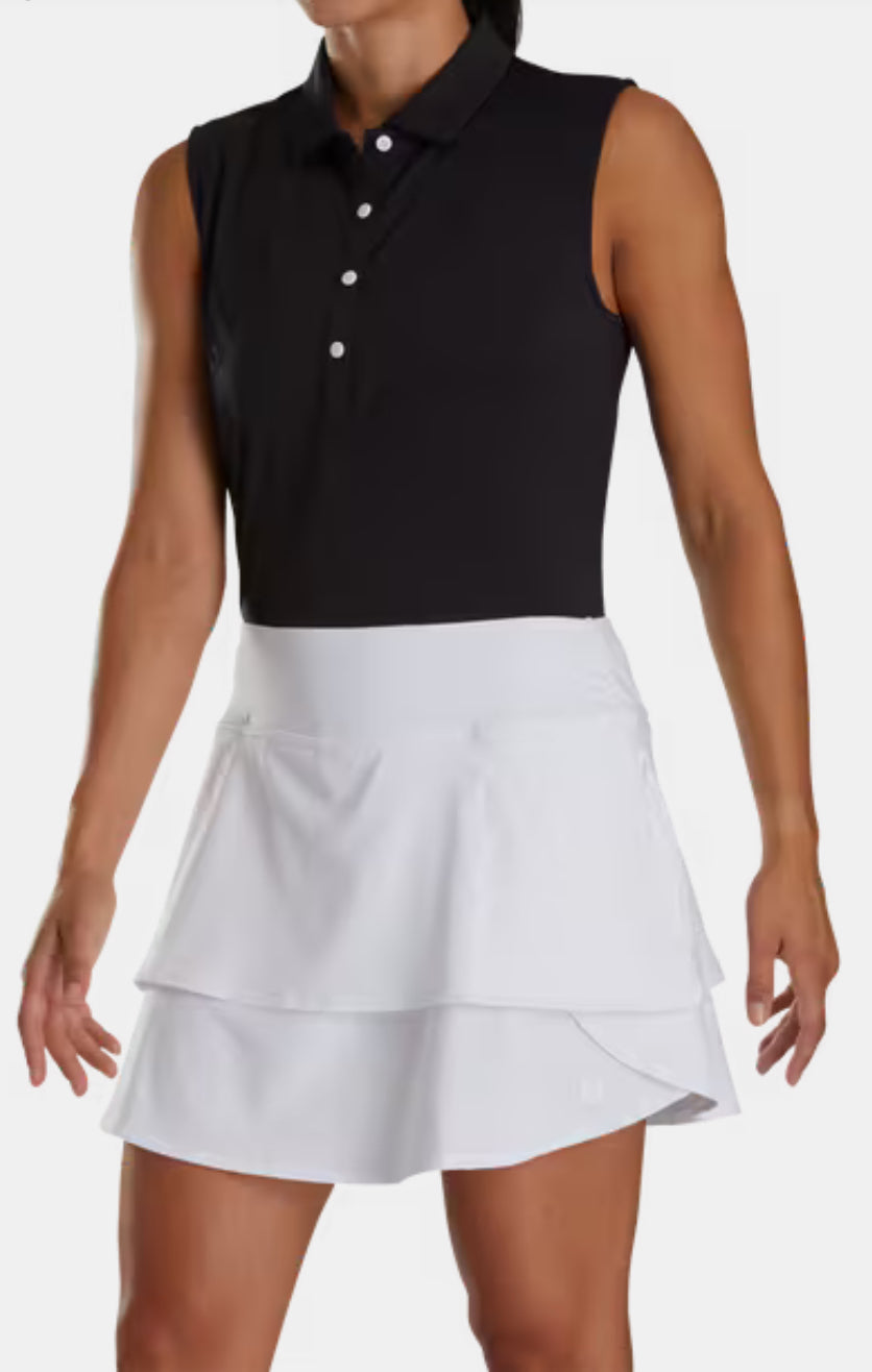 Footjoy Performance Layered Skort 26821 White Size: Medium