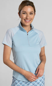 Ahead Calusa Short Sleeve Polo KF53 Sky Blue Size: Medium