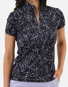 Dunning Seaford Jersey Performance Polo Short Sleeve D2S24K418 Black Size: Medium