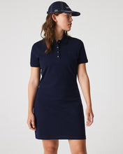 LACOSTE Women's Slim Fit Stretch Mini Piqué Polo Dress SMALL