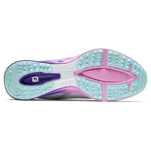 FootJoy Womens Fuel Sport Golf Shoes - White/Purple 90547