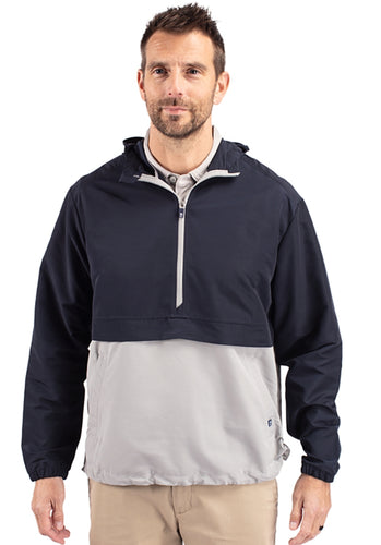 Cutter & Buck Charter Eco Recycled Mens Anorak Jacket MCO00074 Navy/Polished Size: Large