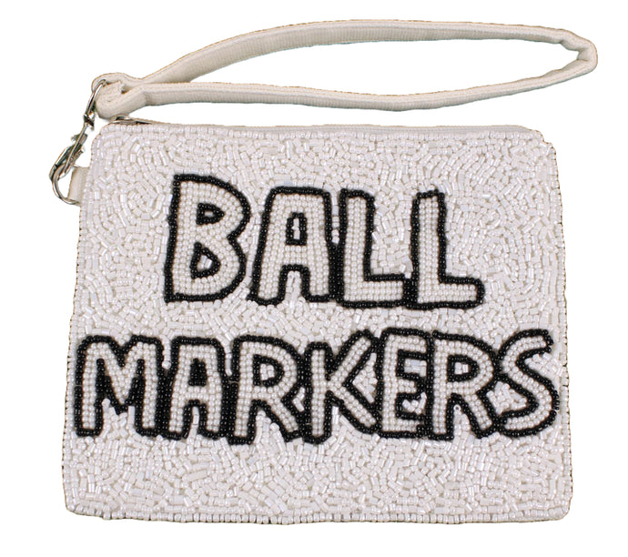 Beaded Golf Wristlet -Ball Markers