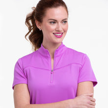 Empowered Performance SHORT SLEEVE ZIP MOCK POLO 5323NMBX VERI VIOLET Size: X-Large
