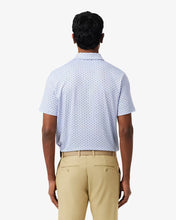 LACOSTE Regular Fit Printed Golf Polo  DH4825 CW IHH Bleu Clair / Bleu Marine • IHH - MEDIUM