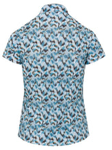GREG NORMAN AVA SHORT SLEEVE LAGOON BLUE G2S25K701