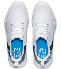 FootJoy Fuel Sport Golf Shoes - White/Blue 55454
